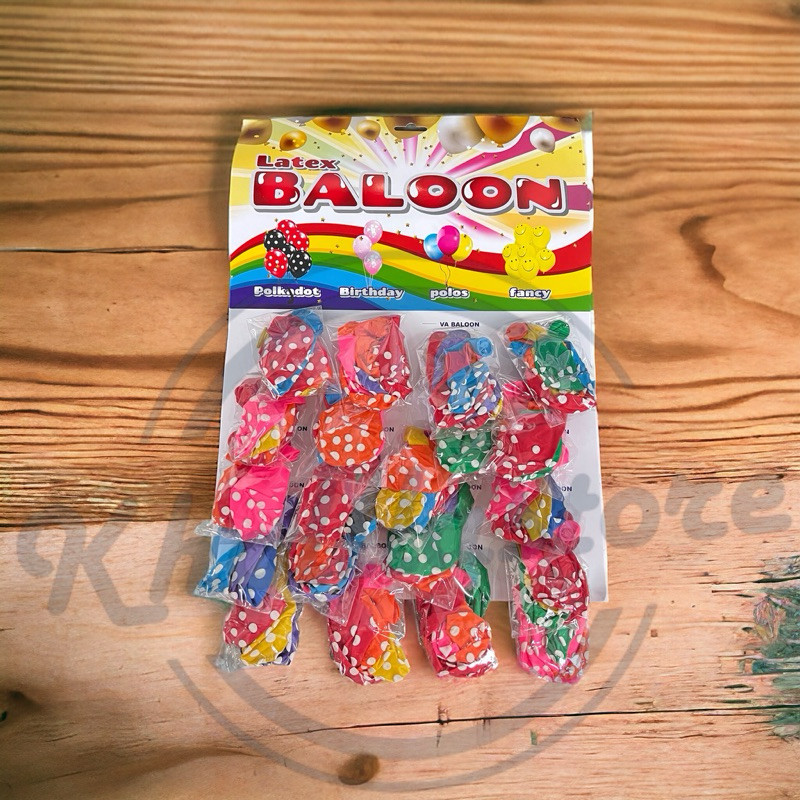 

Terbaru Balon Polkadot 100 Pcs / Balon Latex / Balon Ulang Tahun Original