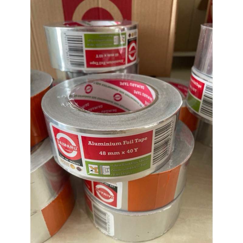 

Terbaru Lakban Alumunium 2 Daimaru Alumunium Foil Tape Daimaru 48Mm X 40 Yard Best Quality
