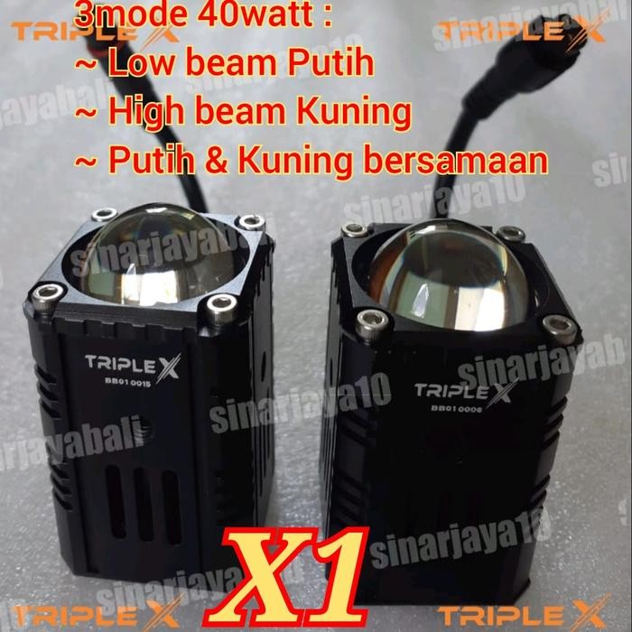 triple x lampu led x1 x 1 lampu led kabut tembak foglamp laser terang rans