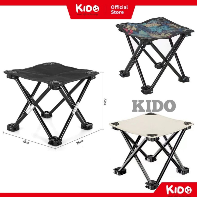 BANGKU DATAR Outdoor Kecil / KURSI Lipat Camping Ukuran Kecil KURSI LipatMancing Kotak Kecil *