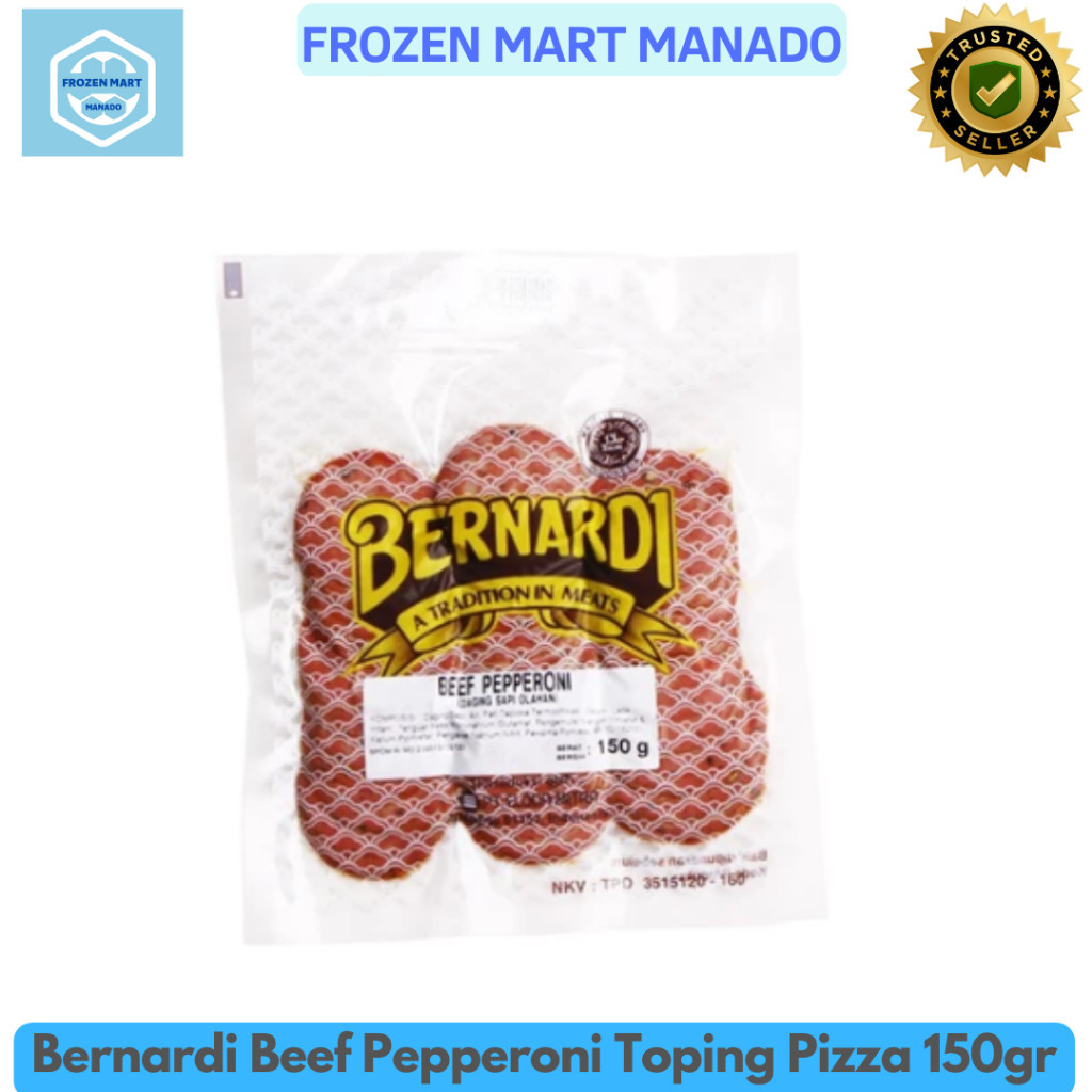 

Bernardi Beef Pepperoni Toping Pizza 150gr - Frozen Mart Manado (Frozen Food Manado)