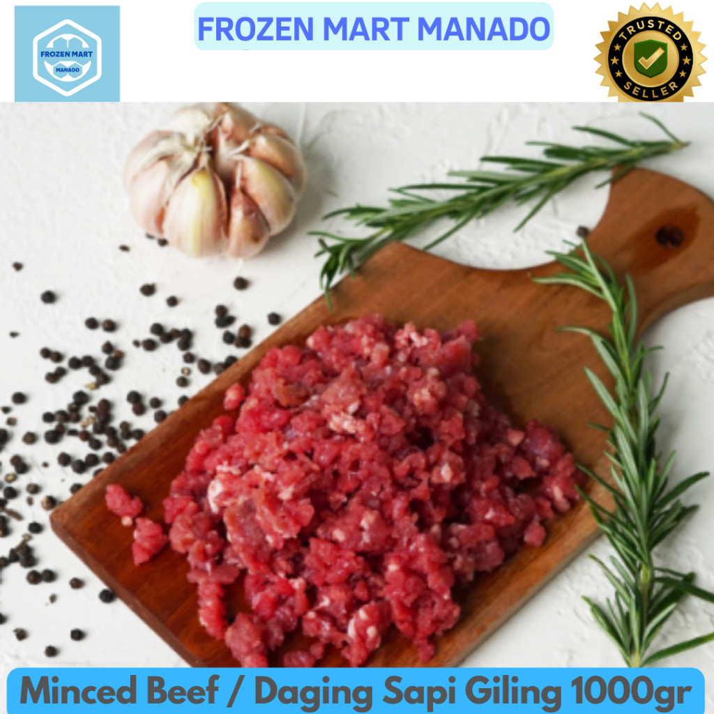 

Minced Beef Daging Sapi Giling 1000gr - Frozen Food Tomohon