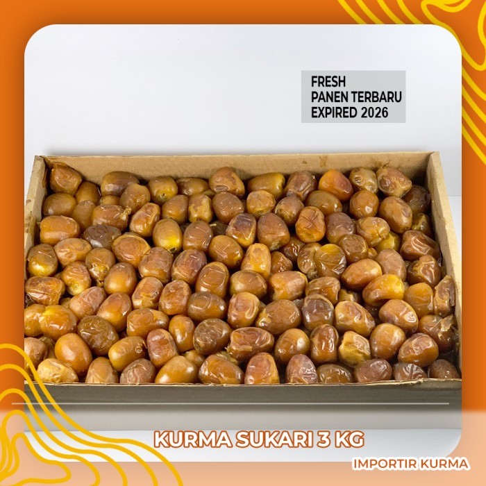 

KURMA SUKARI 3 KG / KURMA SUKKARI / SUKARI BASAH / SUKARI PREMIUM New