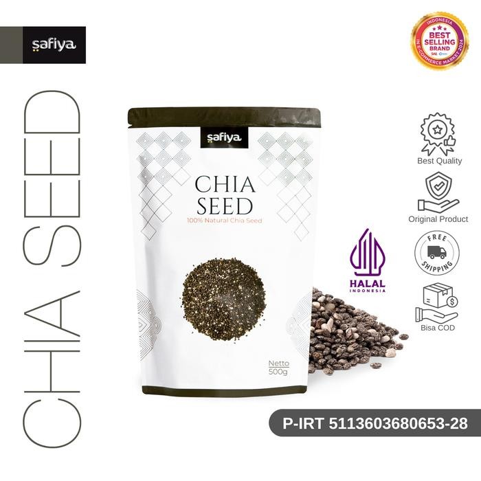 

Safiya Chiaseed Organik 500 Gr Chia Seed Natural Premium New
