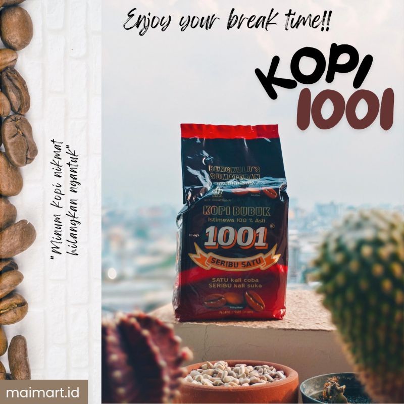 

PROMO Kopi Bubuk 1001 Bengkulu 245g Halal Berkualitas Tinggi