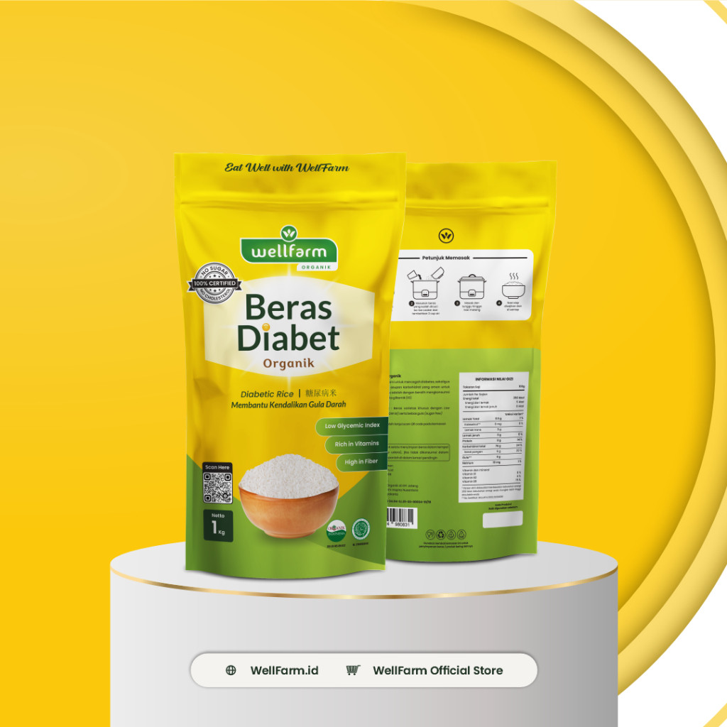 

Terlaris! Beras Organik - WellFarm Beras Diabet 1Kg