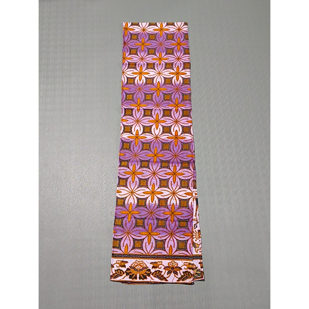 S55 Syal Batik Unisex Motif Etnik Scarf Leher Elegan untuk Pria & Wanita Motif Tradisional untuk