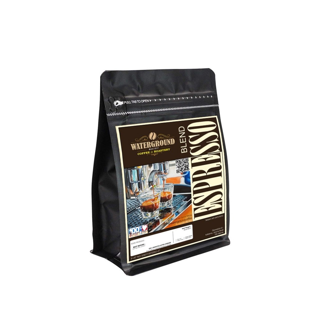 

PROMO Waterground Coffee Espresso Blend of Best Indonesian Coffee 250gr