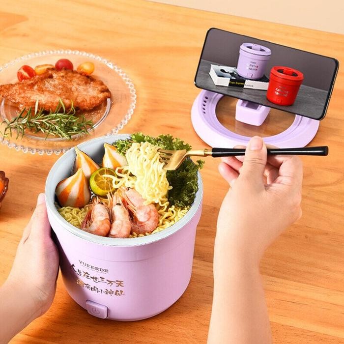 Rice Cooker Mini Multifungsi Lapisan Keramik Electric Mini Cooking Pot