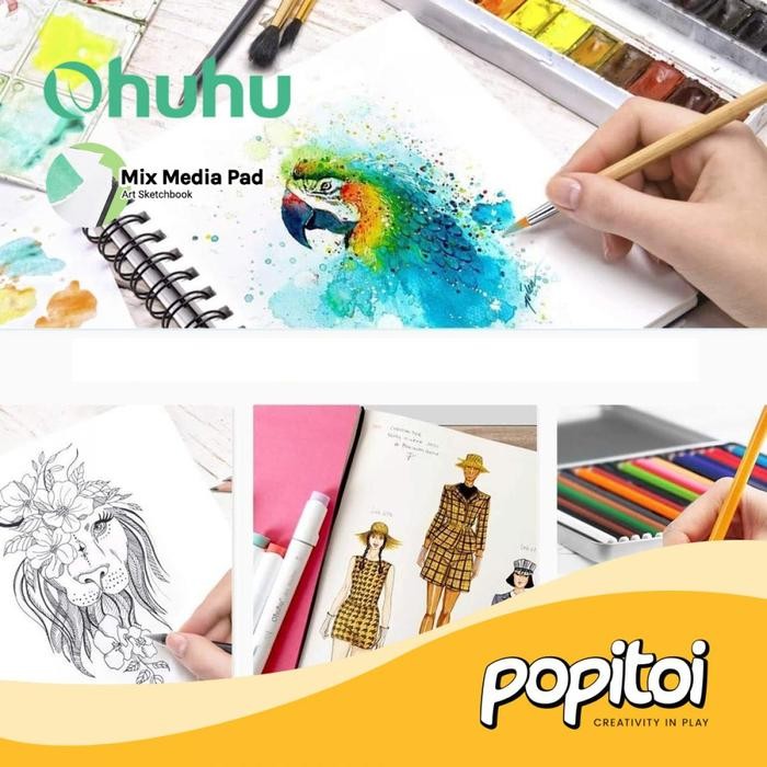 

Ohuhu Mix Media Pad Sketchbook Buku Gambar Notebook Sketsa