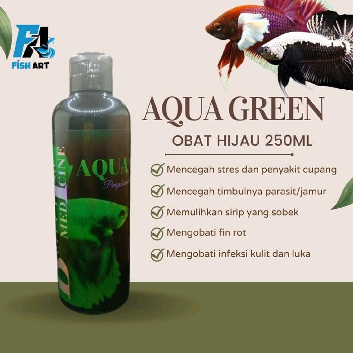 OBAT HIJAU IKAN CUPANG AQUA GREEN 250ML