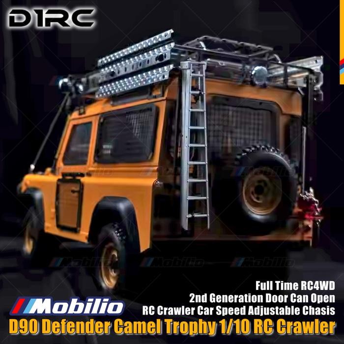 BARANG TERLARIS D1RC DS275 D90 DEFENDER CAMEL TROPHY 1/10 SCALE 275MM WHEELBASE RC CRAWLER CAR