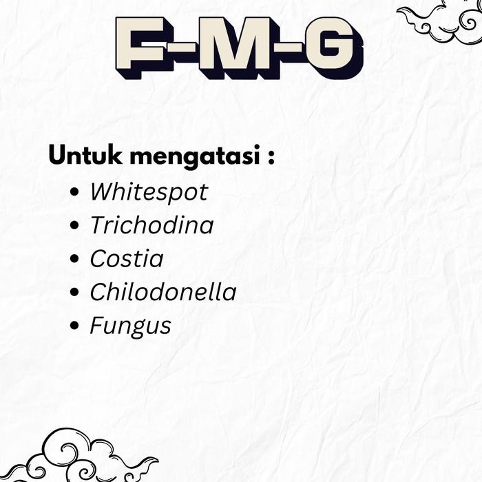 OBAT JAMUR IKAN KOI, WHITE SPOT, PARASIT FMG