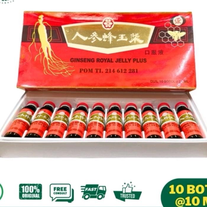 

Tjia Wu - Ginseng Royal Jelly ( Sanjin Gulin Brand ) Isi 10 Botol Cs