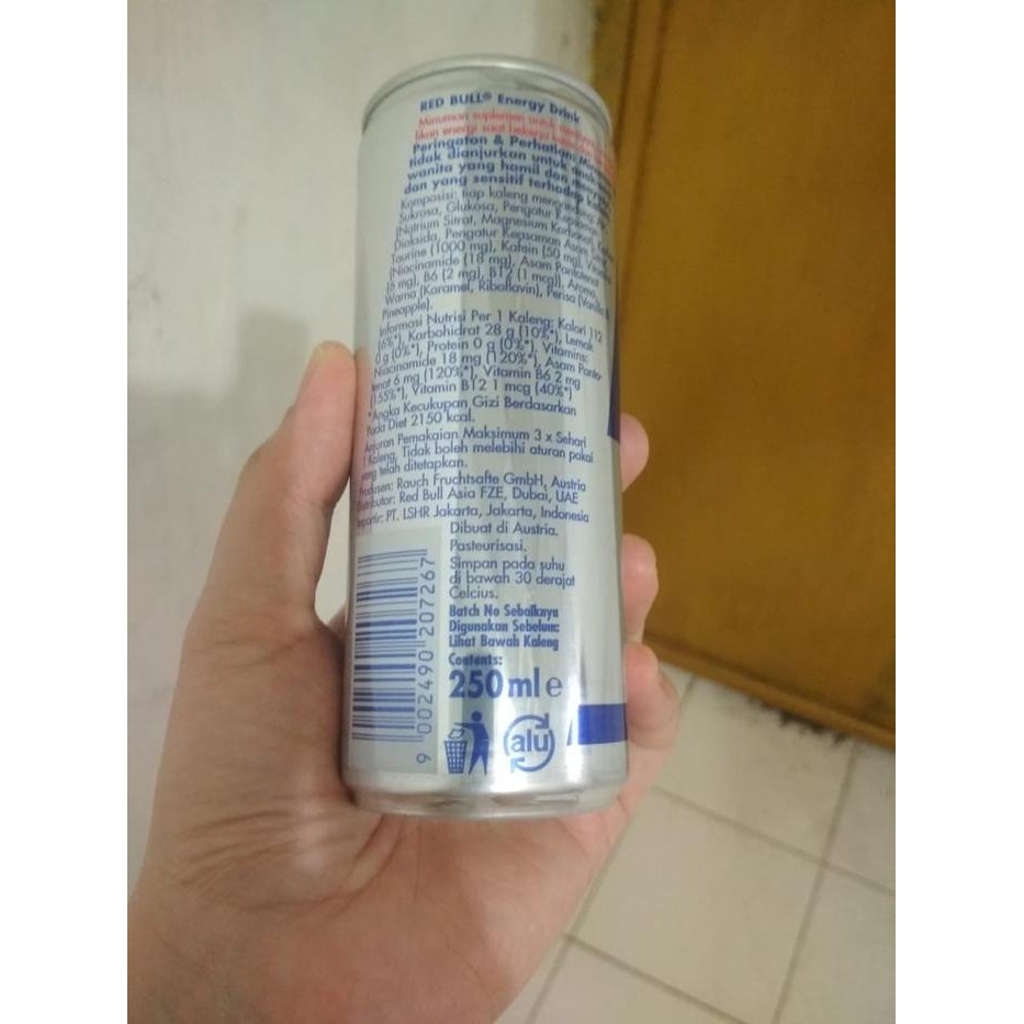 

Tjia Wu - Red Bull Energy Drink 250Ml Perkarton Isi 24Pcs