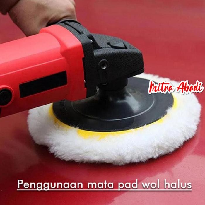 Mata Pad Wol Halus Poles Gerinda Velcro Polishing Mobil