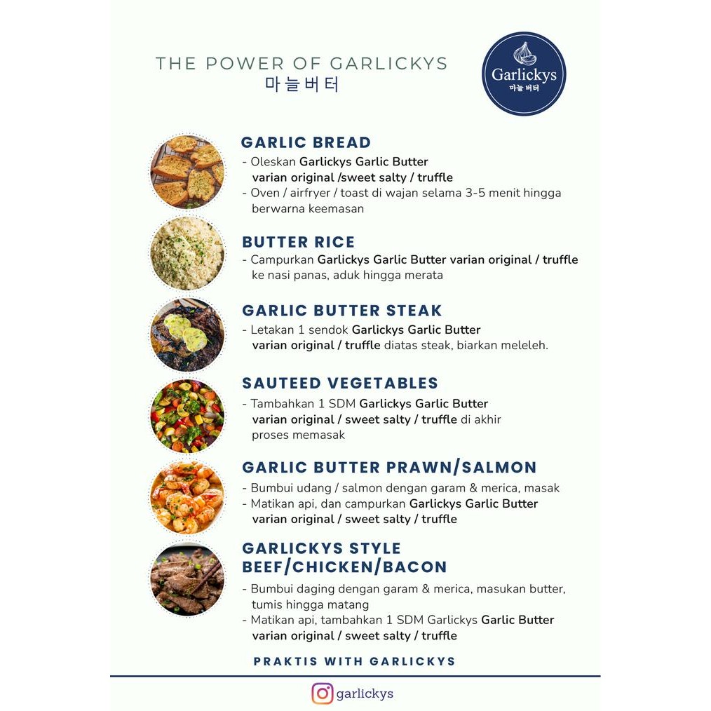 

Barbara.storee GARLICKYS Premium Garlic Butter Original, Truffle, Sweet & Salty