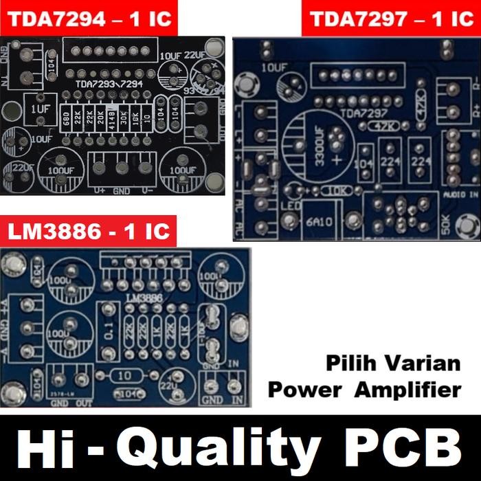 PCB High Quality Power Amplifier 1-IC TDA7293/TDA7294 TDA7297 LM3886