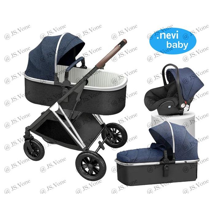 Kereta Dorong Car Seat Bayi / Nevi Baby Stroller Cabin Size Reversible