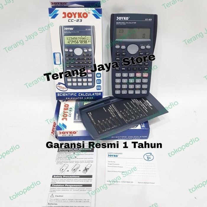 

Kalkulator Scientific Joyko Cc-23 Calculator Scienitific Ilimiah Cc23