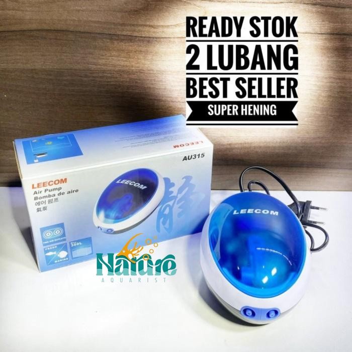 Leecom AU 312 dan AU 314 Aerator 1 dan 2 Lubang Pompa Udara Hening