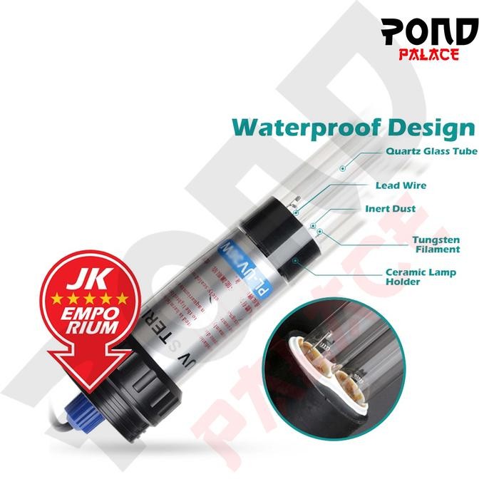 Ultraviolet Celup Pond Koi UV Lampu Kolam PL Double Lamp Sterilizer