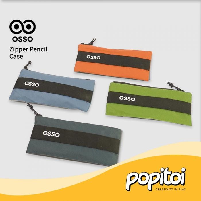 

OSSO LOGO ZIPPER PENCIL CASE TEMPAT KOTAK PENSIL