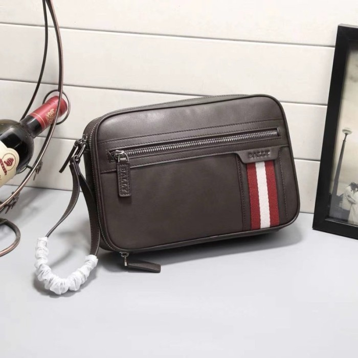 BEST SELLER POUCH BALLY Handbag Pria Clutch Bally Authentic Fullset
