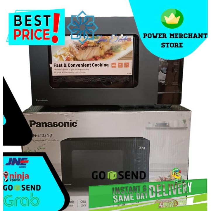 Panasonic Nn-St32Nb Microwave Low Watt 25 Liter