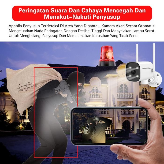 Terlaris Xihancam Ip Kamera Colorvu 1080P Ptz Cctv Outdoor Wifi Waterproof Zoom Cctv Wifi Jarak Jauh