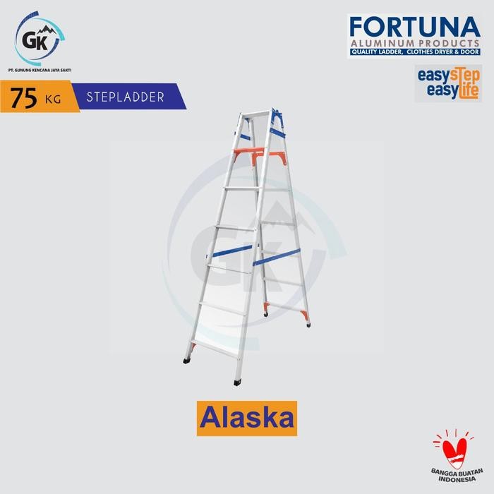 TANGGA LIPAT ALUMINIUM MERK FORTUNA TIPE ALASKA 200 CM / 2 M 13 STEP