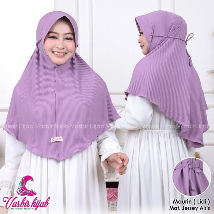 PREMIUM Hijab Instan Plisket Tali Kepang Ulir/ Bergo Pet Plisket Tali Tambang