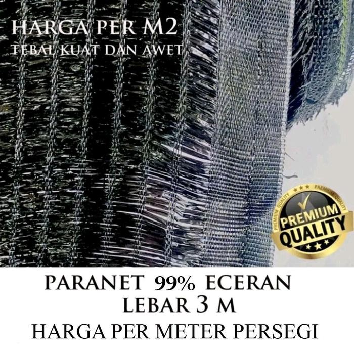 PREMIUM Paranet 99% Meteran / Shading net / jaring tanaman meteran
