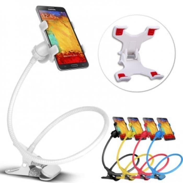 HP HOLDER LAZYPOD PLASTIK PENYANGGA TEMPEL dengan SANDARAN