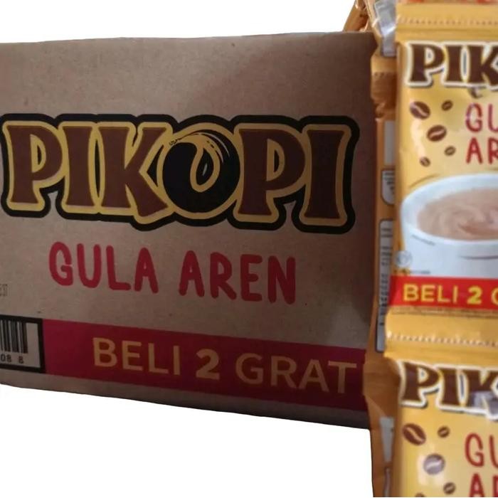 

Kopi instan PIKOPI gula aren 1 dus isi 12 renceng Kopi Air Coffee Robusta Manis