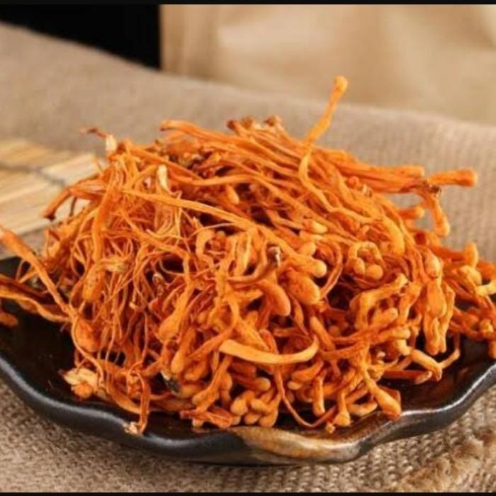 

1kg 1 kg 1000 g gr gram jamur bunga cordyceps flower chong cao hua