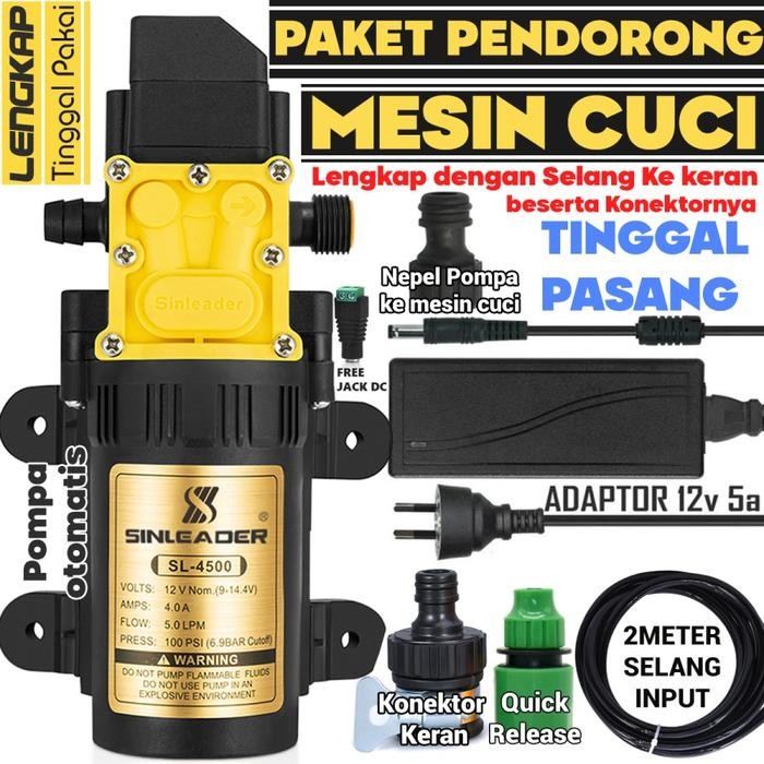 POMPA BOOSTER PENDORONG AIR MESIN CUCI OTOMATIS POMPA TEKANAN TINGGI