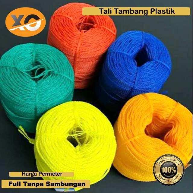 PREMIUM Tali Tambang Plastik Besar Sedang Kecil Warna PP PE Import Super Kuat