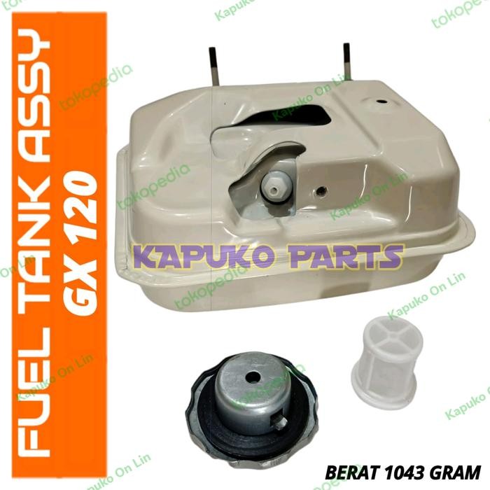 TANGKI BENSIN KOMPLIT GX 120 UNTUK MESIN HONDA