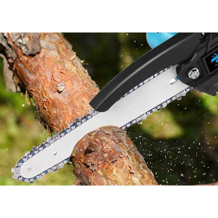 Mantab Gergaji Mesin Potong Kayu Cordless Chainsaw Gergaji Rantai Elektrik Mini Gergaji Listrik Mini