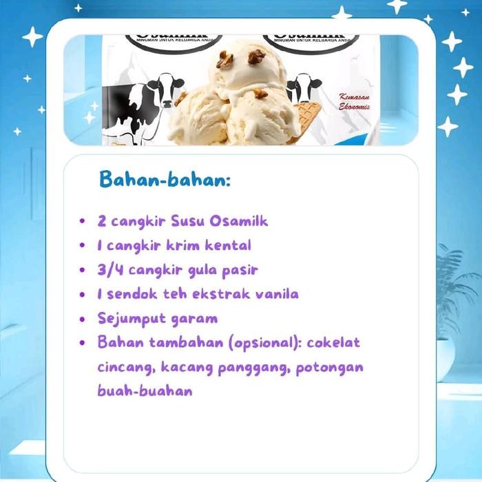 

BARANG TERLARIS Susu sapi Bubuk Osamilk 500gr varian paket mix coklat dan vanila BPOM