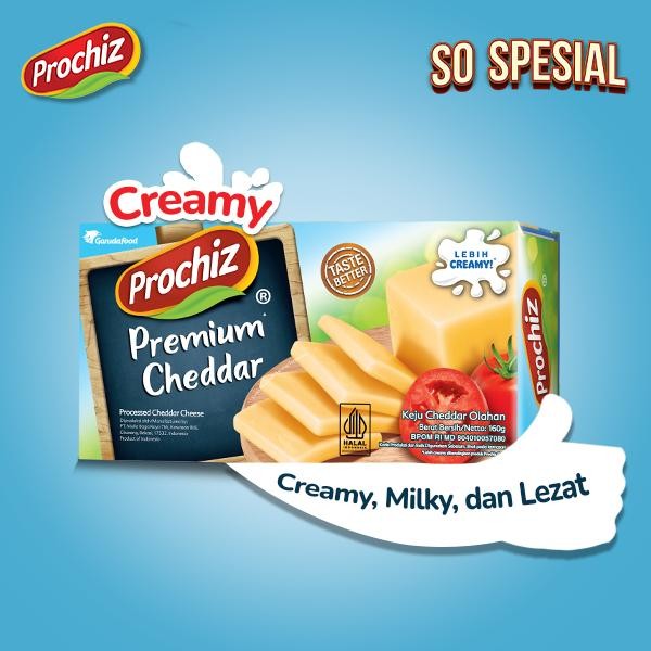 

BARANG TERLARIS Keju PROCHIZ Cheddar Premium 160 gr Triple Pack