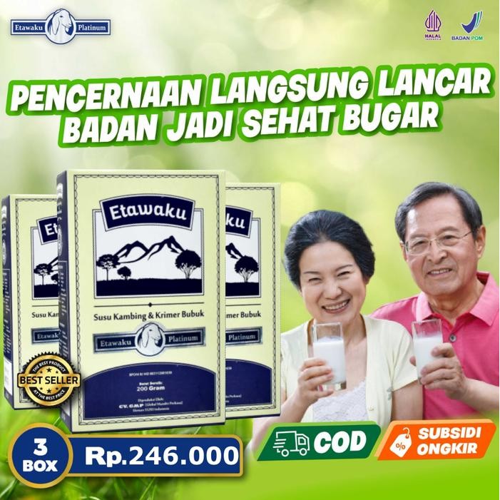 

BARANG TERLARIS Etawaku Paket 3 Box Susu Kambing Etawa Untuk Kesehatan Pernafasan Lebaran Ekstra
