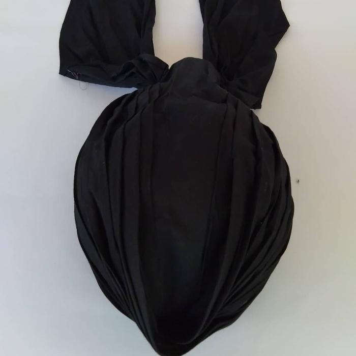 New Blangkon Lipat Khas Jogja Warna Hitam Polos Ready