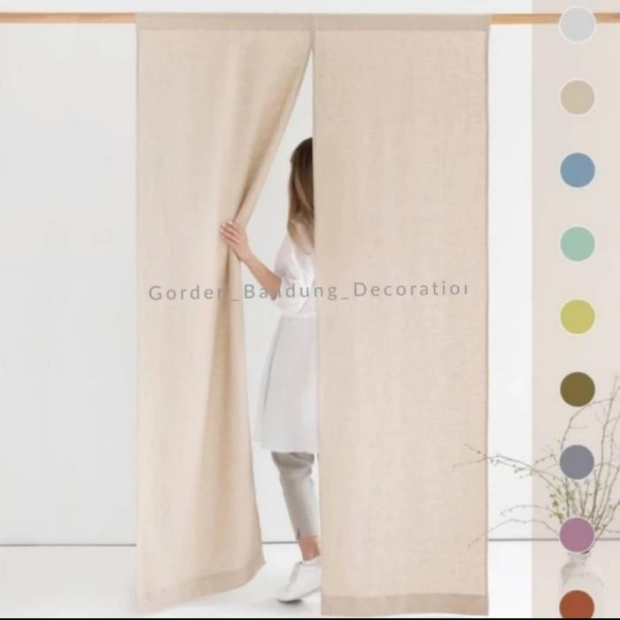 PREMIUM tirai pintu gorden jepang pembatas ruang tamu