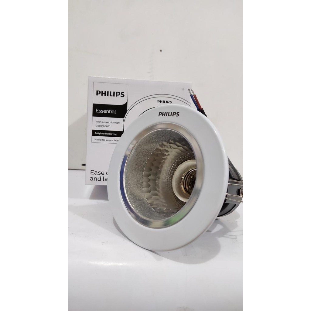 PREMIUM Downlight Philips 3" 3 inch White PUTIH 66662 Recessed Light Fitting