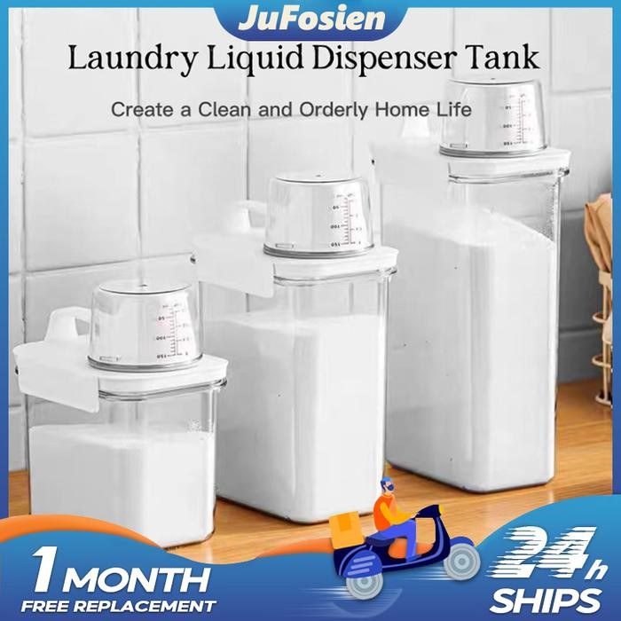 PREMIUM Tempat Detergen BubukBotol Sabun Cair Botol Detergen Cair LaundryToples Kedap Udara Wadah