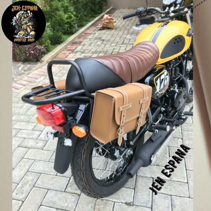 Back Rack W175 Plus Side Bag Kawsaki W175