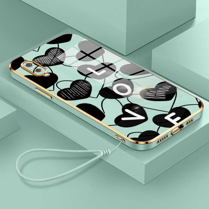 Casing Hp Untuk Samsung Galaxy A02 M02 A02s M02s F02s Case Kartun hati Kasing Softcase mata Kesing b