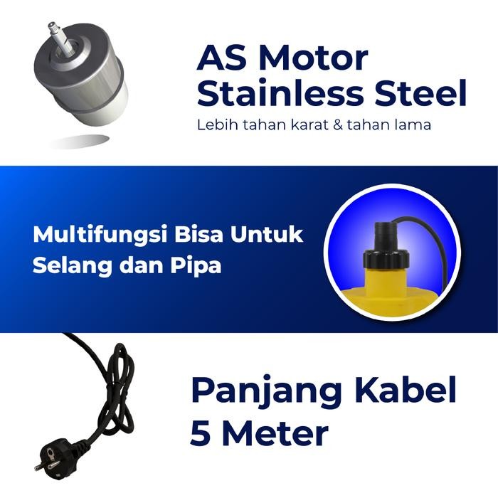 MESIN POMPA CELUP AIR BERSIH NON OTOMATIS 100 WATT SHIMIZU SPN-110 BIT